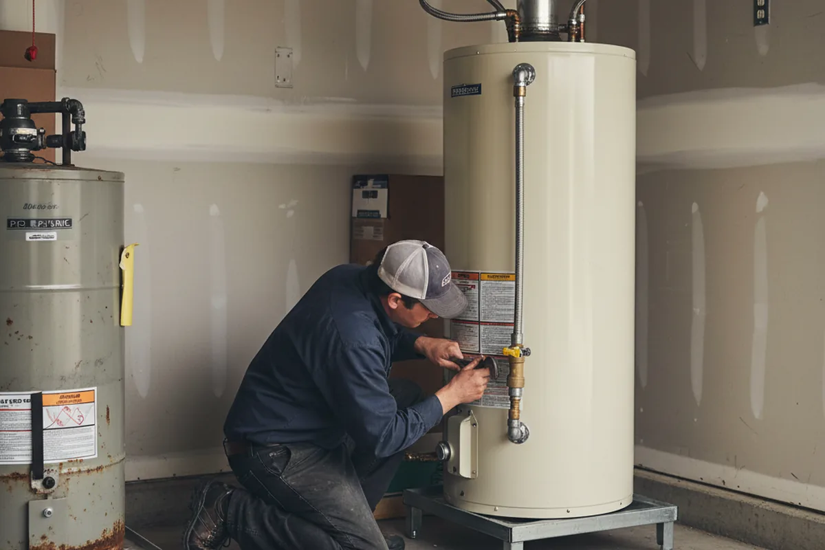 Water heater and shutoff valve replacement in Long Valley