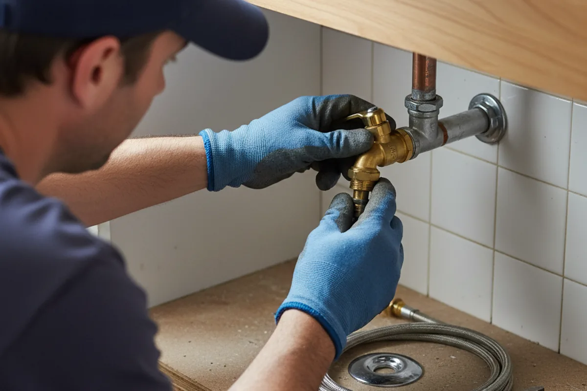 Shutoff valve and fitting work during Repiping in Long Valley